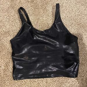 Old Navy Active faux leather bra top. Large